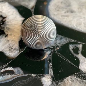 Sterling silver spiral ring